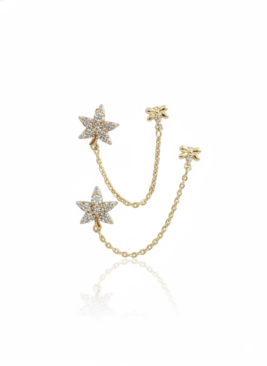 Starlit Petals Earring