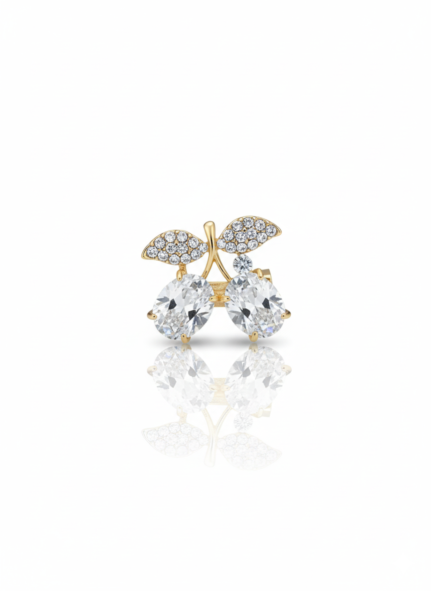 Icy petal brooch