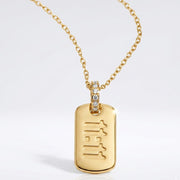 Make a wish necklace (gold)