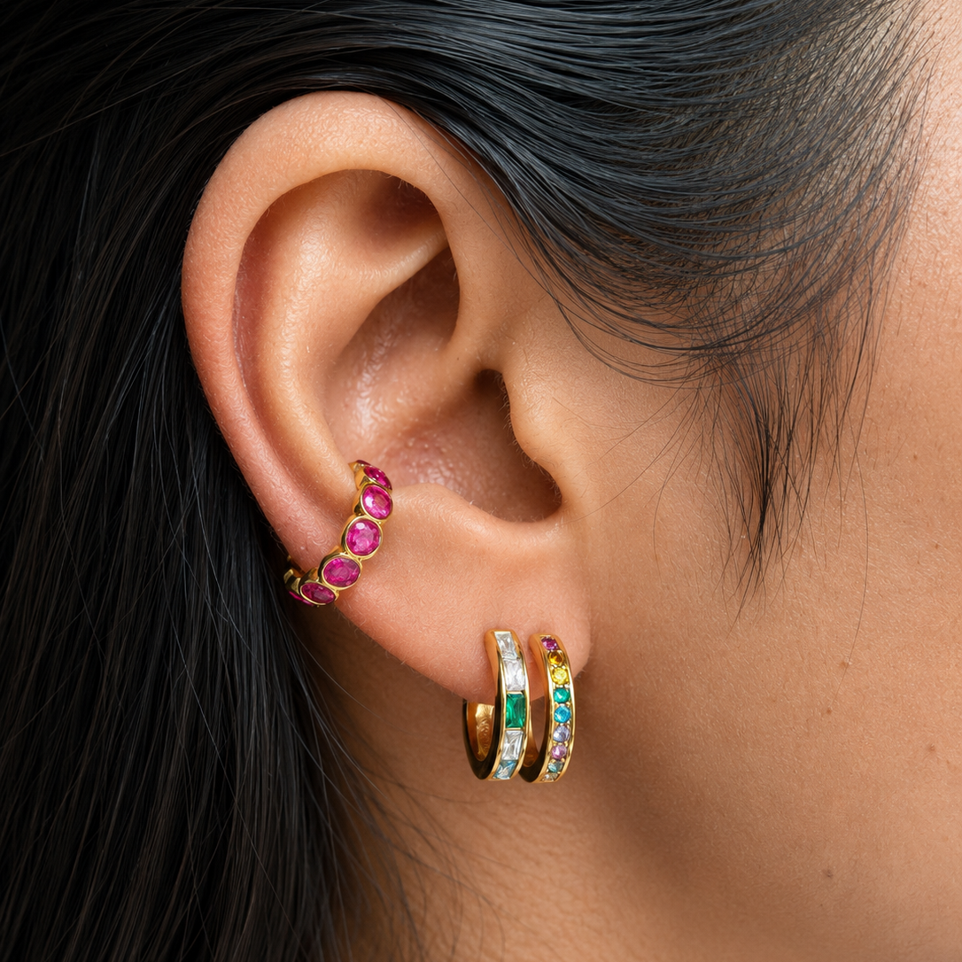 Luma Sparkle Hoops (multi color)