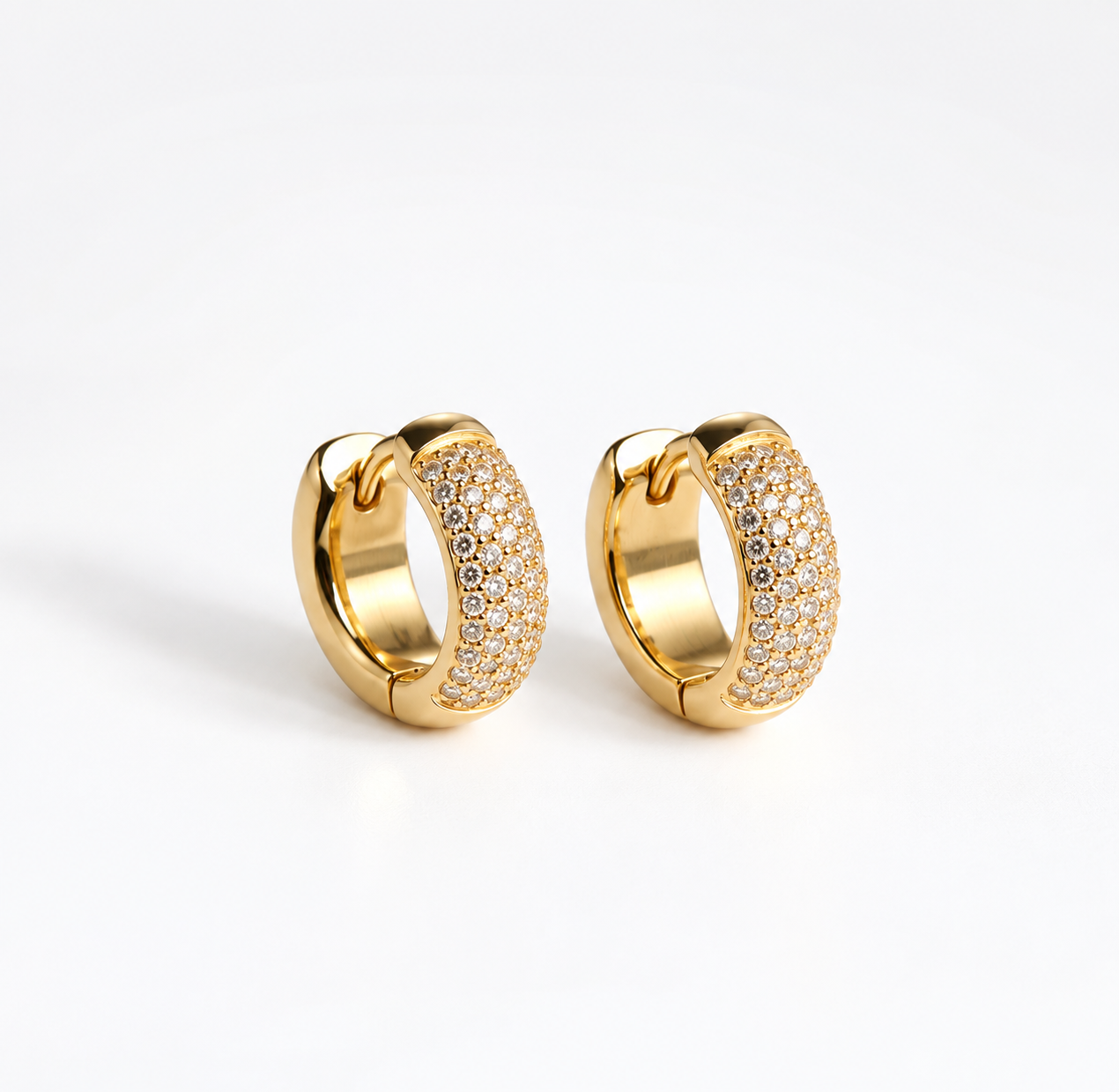 Classic Studded Hoops