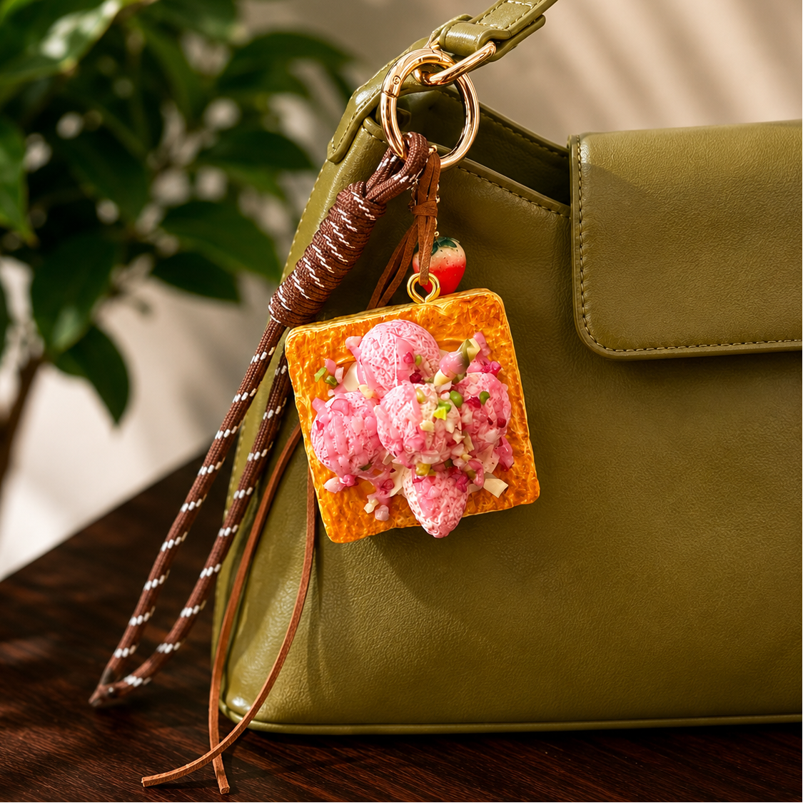 Sweet Scoop Bag Charm