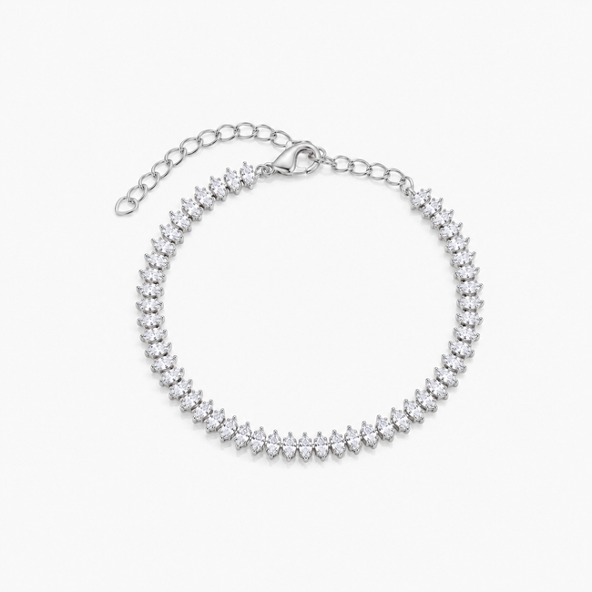 Iconic Tennis Bracelet (Silver)