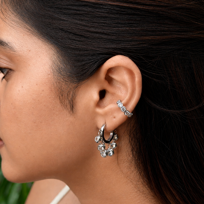 Serene Ear Cuff -Silver(white)