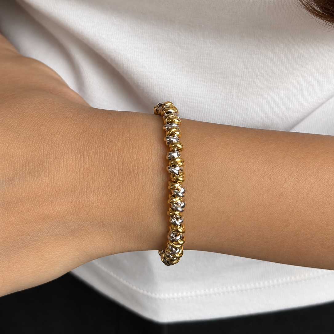 Orbit Twirl Bracelet (Silver)
