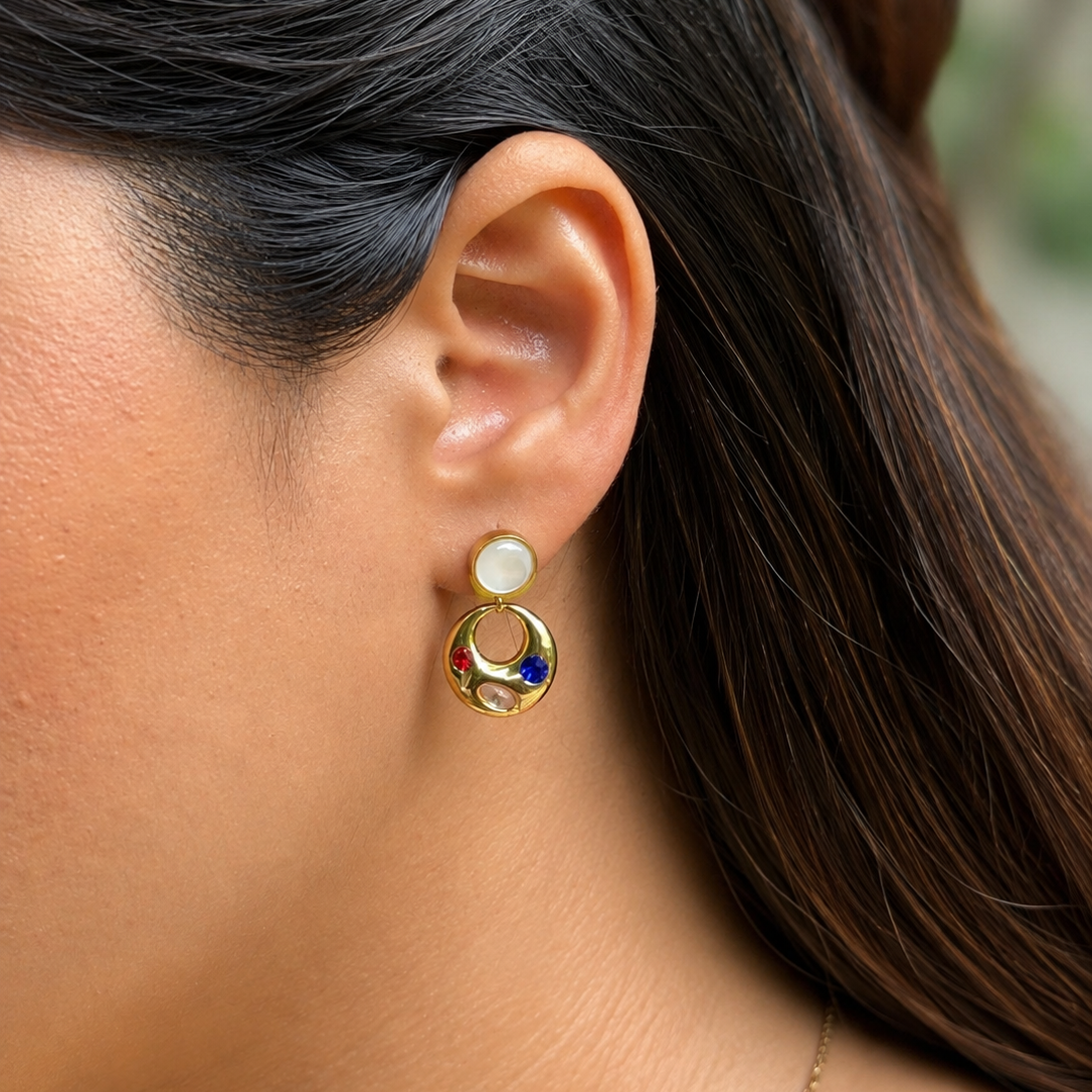 Whimsy Gem Hoops (Multi)