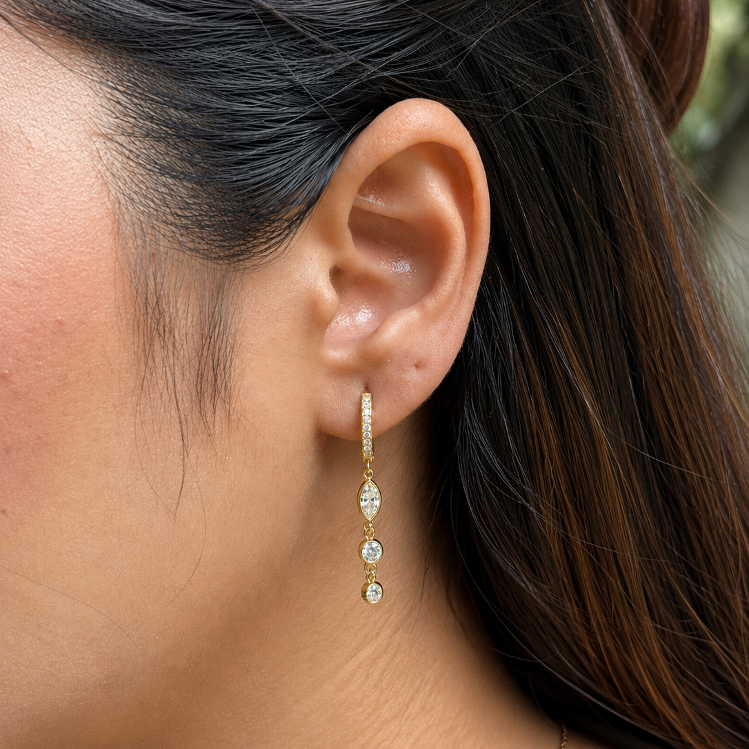 Glimmer Drop Earrings