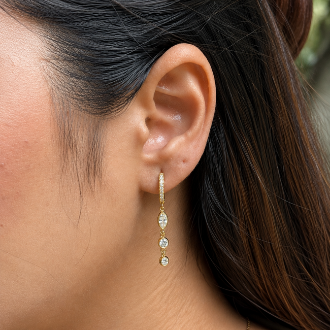 Glimmer Drop Earrings