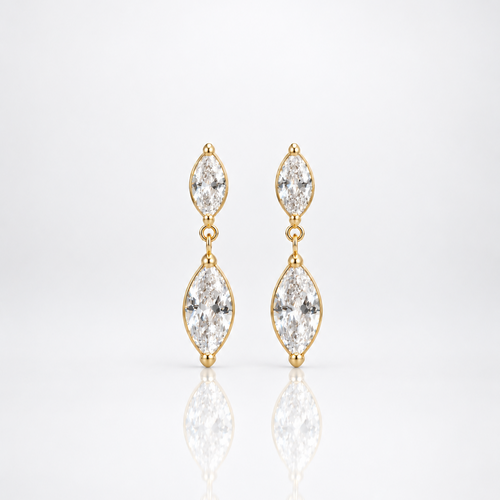 Olive Drop Studs