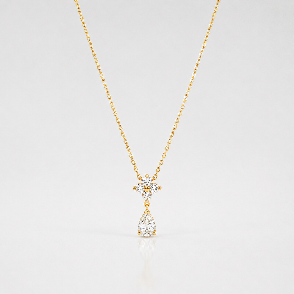 Clover Drop Necklace