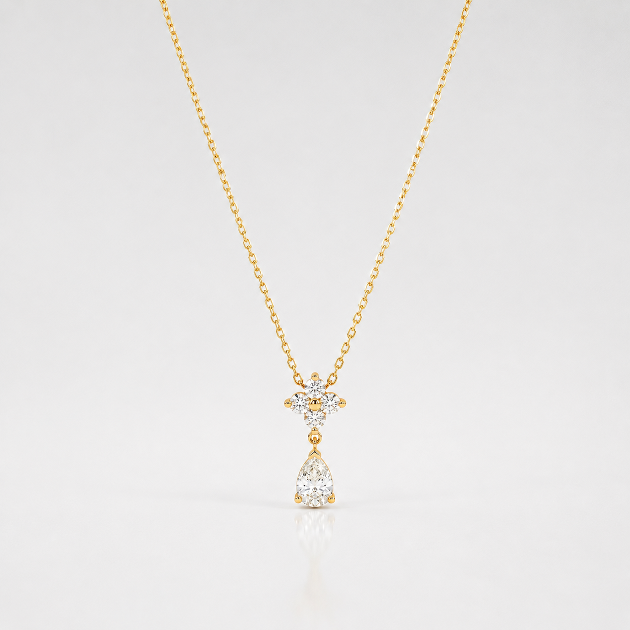 Clover Drop Necklace
