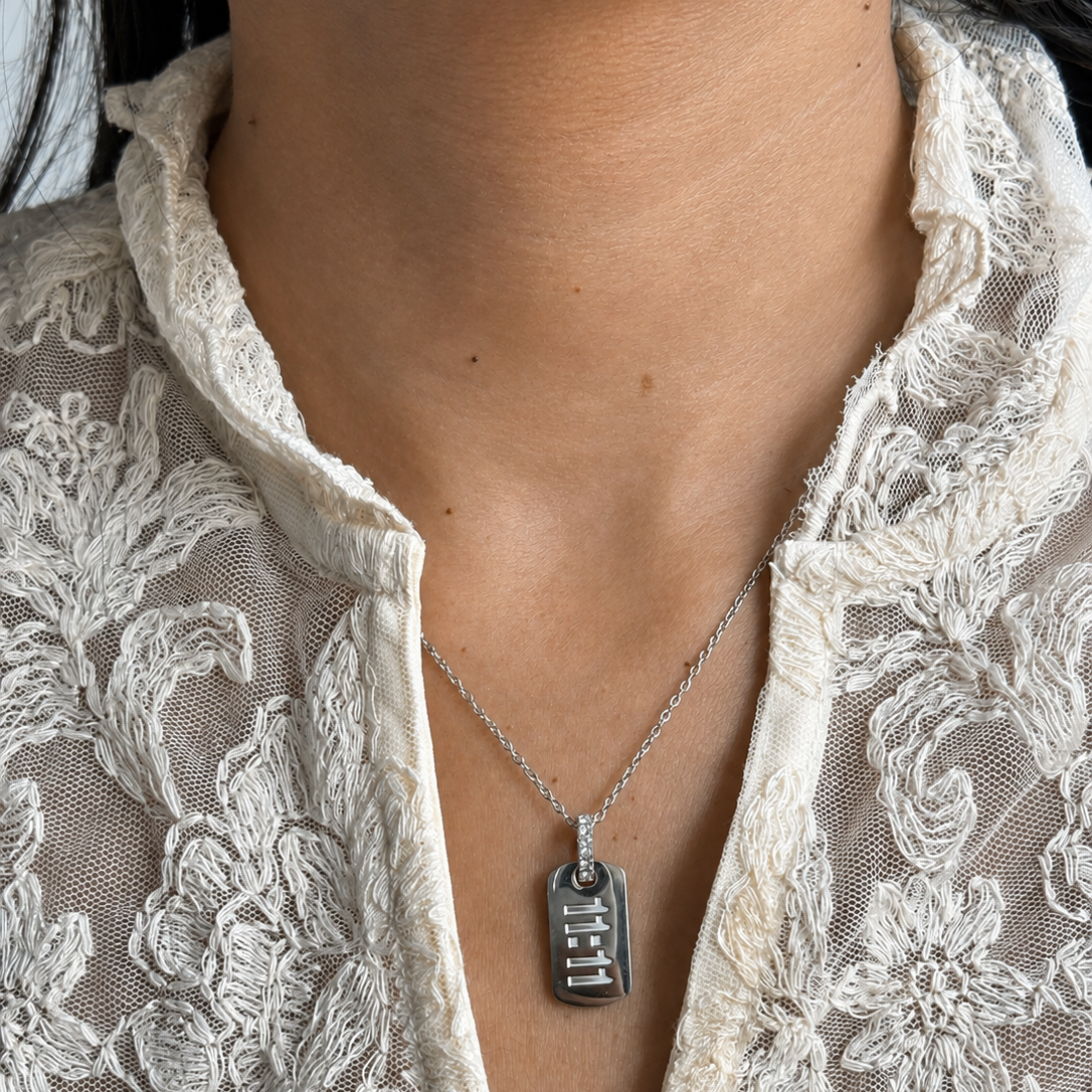 Make a wish necklace (silver)
