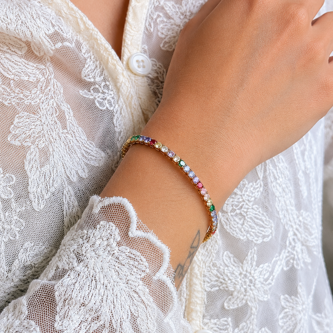 Ibiza Gem Tennis Bracelet
