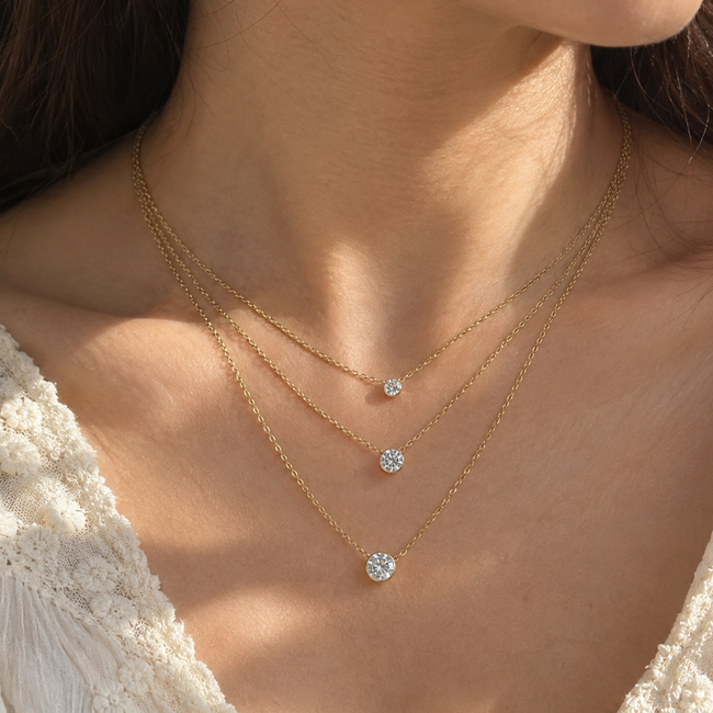 Triple Charm Necklace