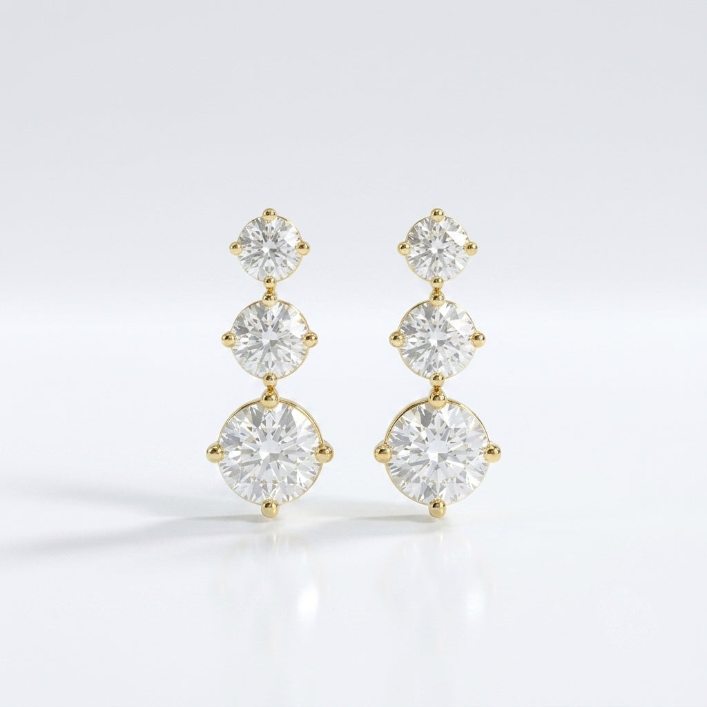 Trio Drop Studs