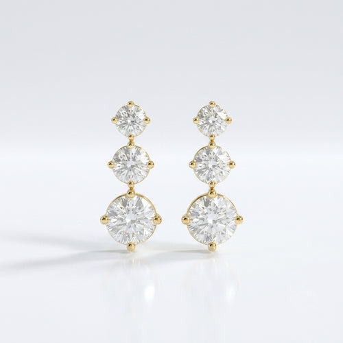 Trio Drop Studs