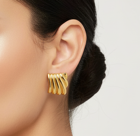 Olivia crest earrings