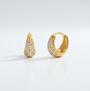 Eloise Studded hoops-Medium