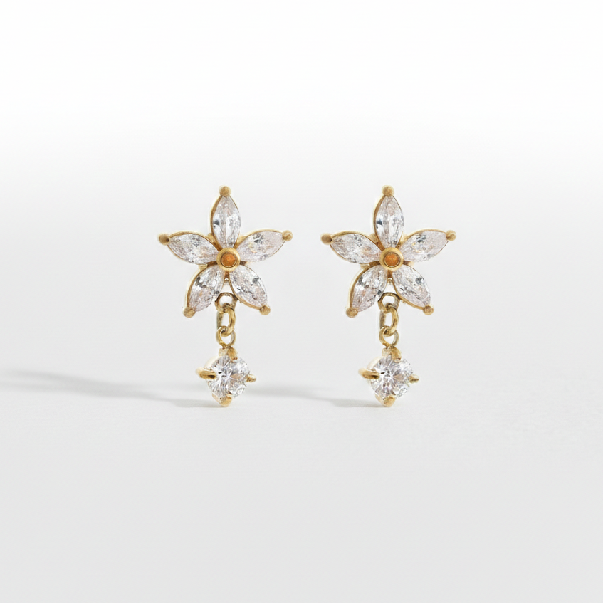 Dahlia Drop Studs
