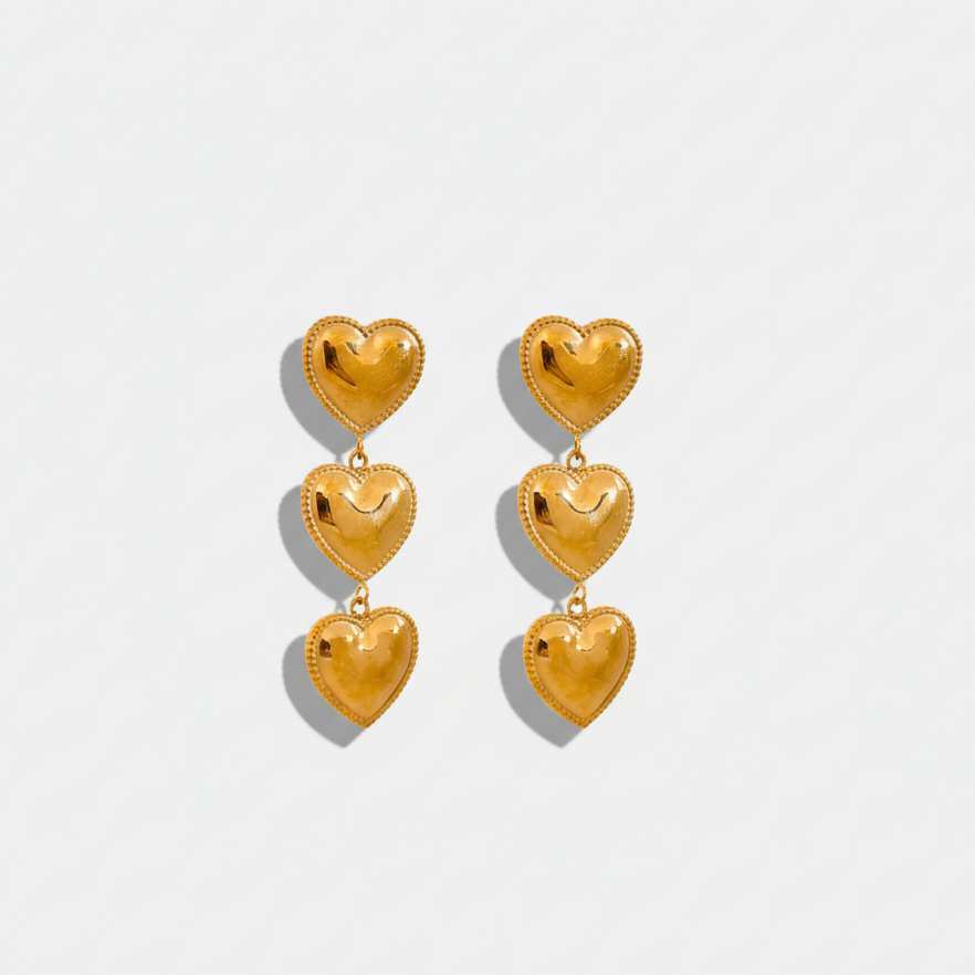 Milli heart earring