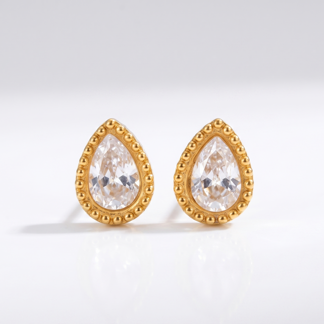 Teardrop Studs