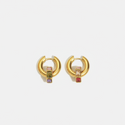 Radiant Gem Hoops