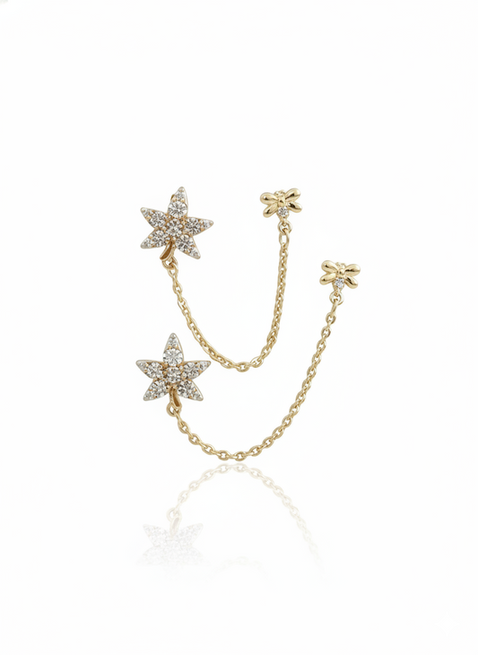 Starlit Petals Earring