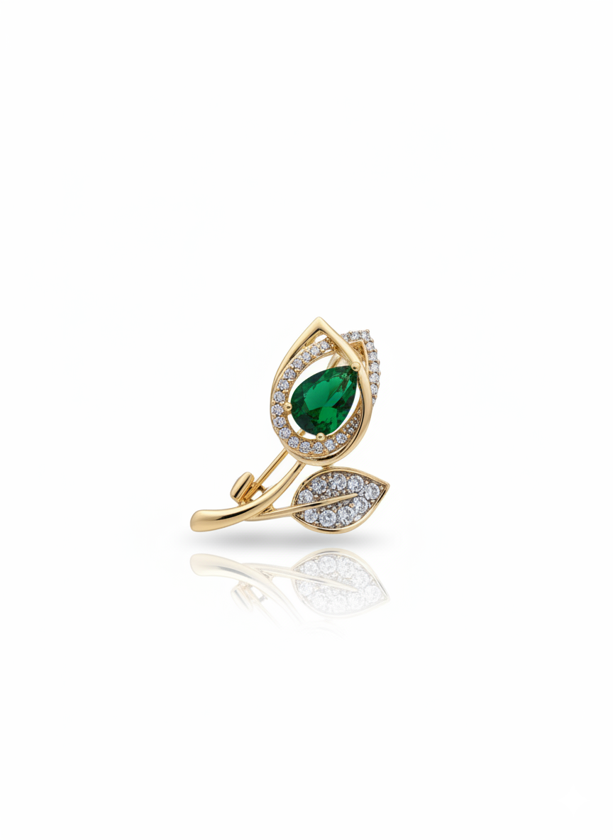 Verdant Whisper Brooch