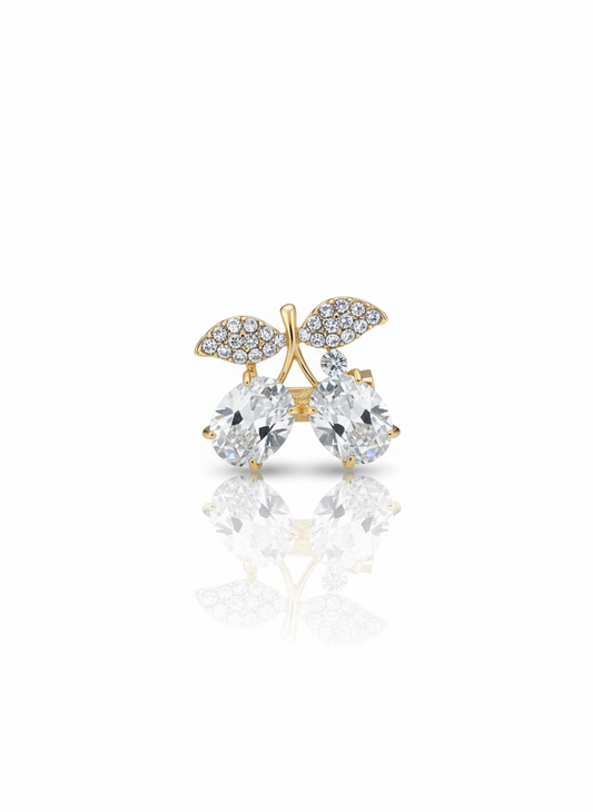 Icy petal brooch