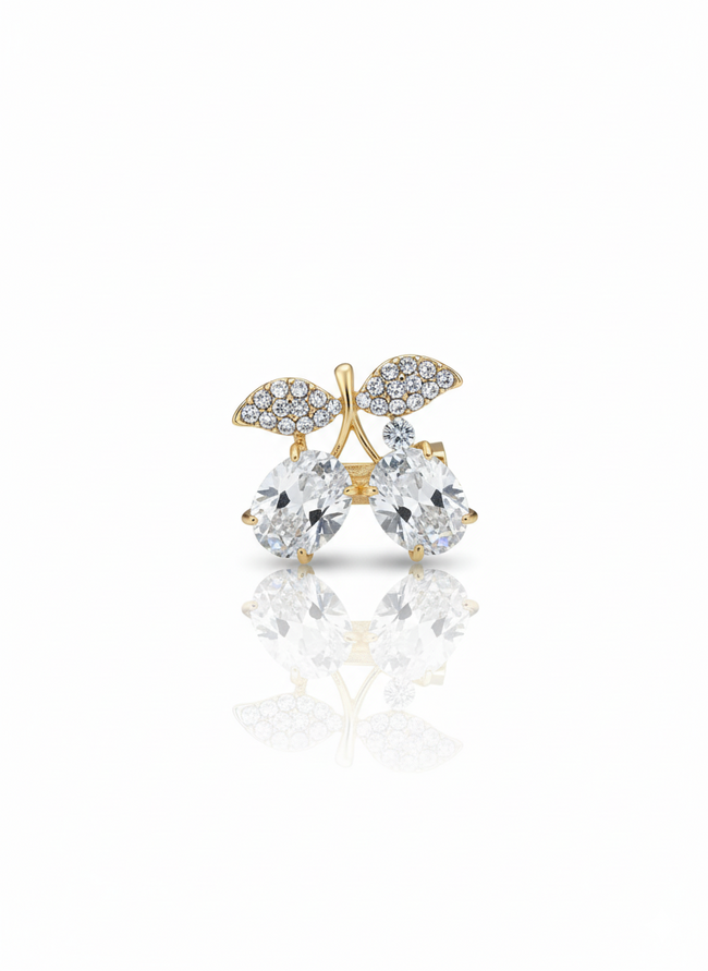 Icy petal brooch