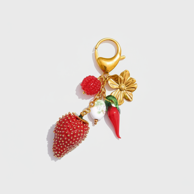 Rose Berry charm