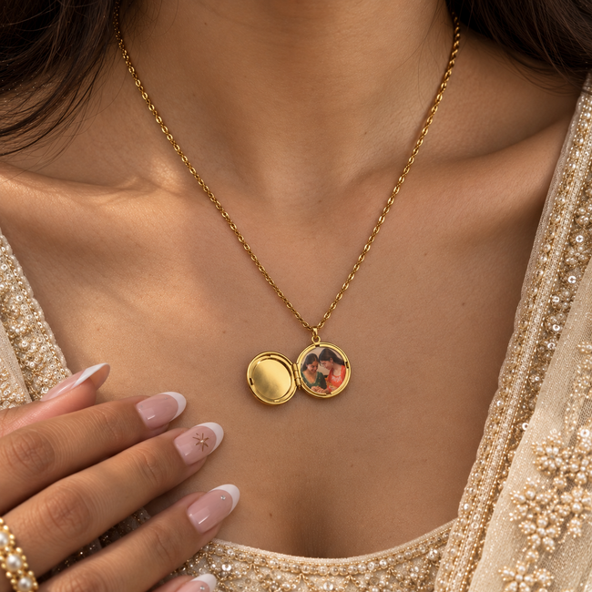 Love & Light Photo Necklace