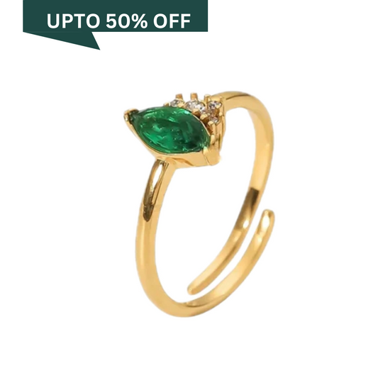 Emerald Glitz Ring