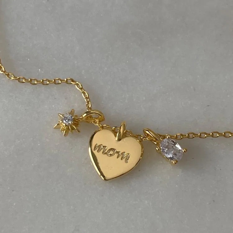 Engraved Mom Necklace