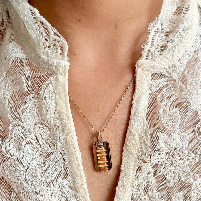 Make a wish necklace (gold)