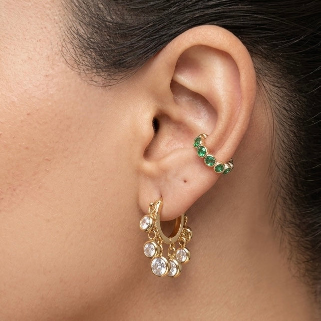 Serene Ear Cuff (Emerald)