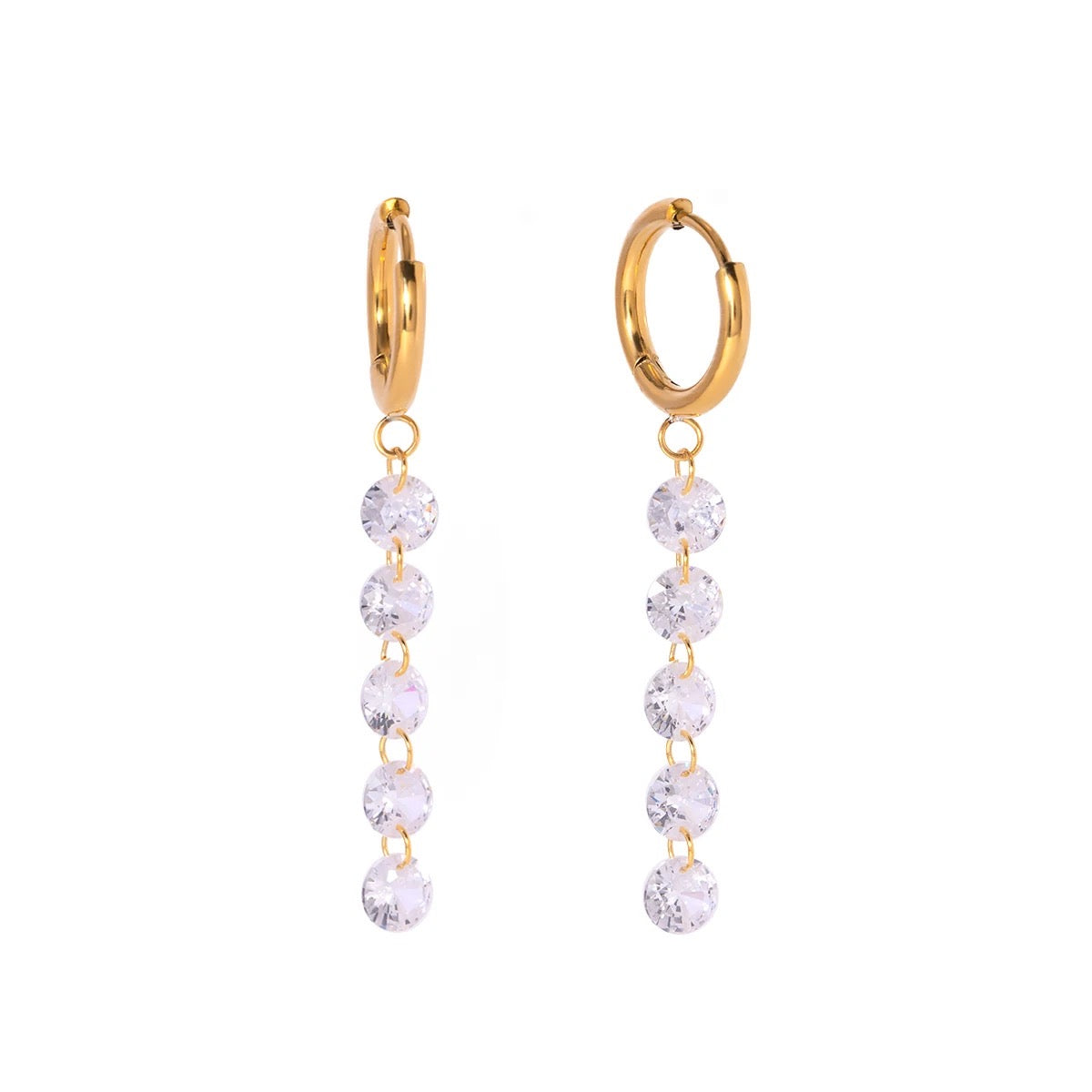 Crystal Dew Drop Earrings