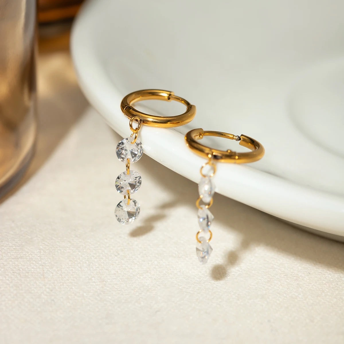 Crystal Jr. Dew Drop Earrings