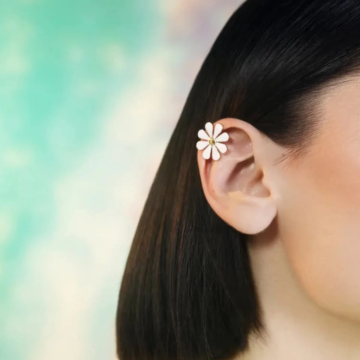 Snow Petal Ear Cuffs