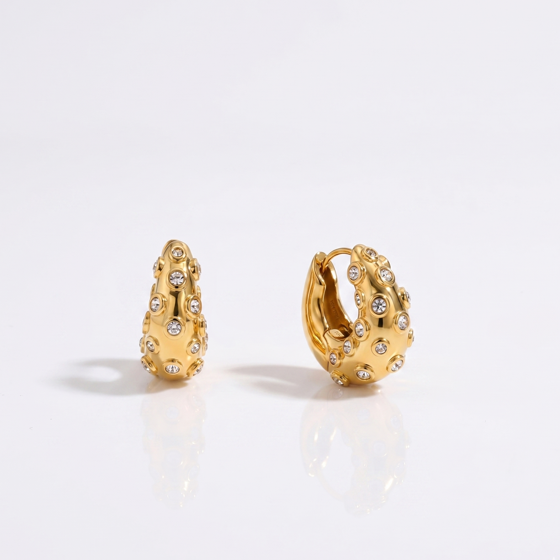 Ira Studded Hoops
