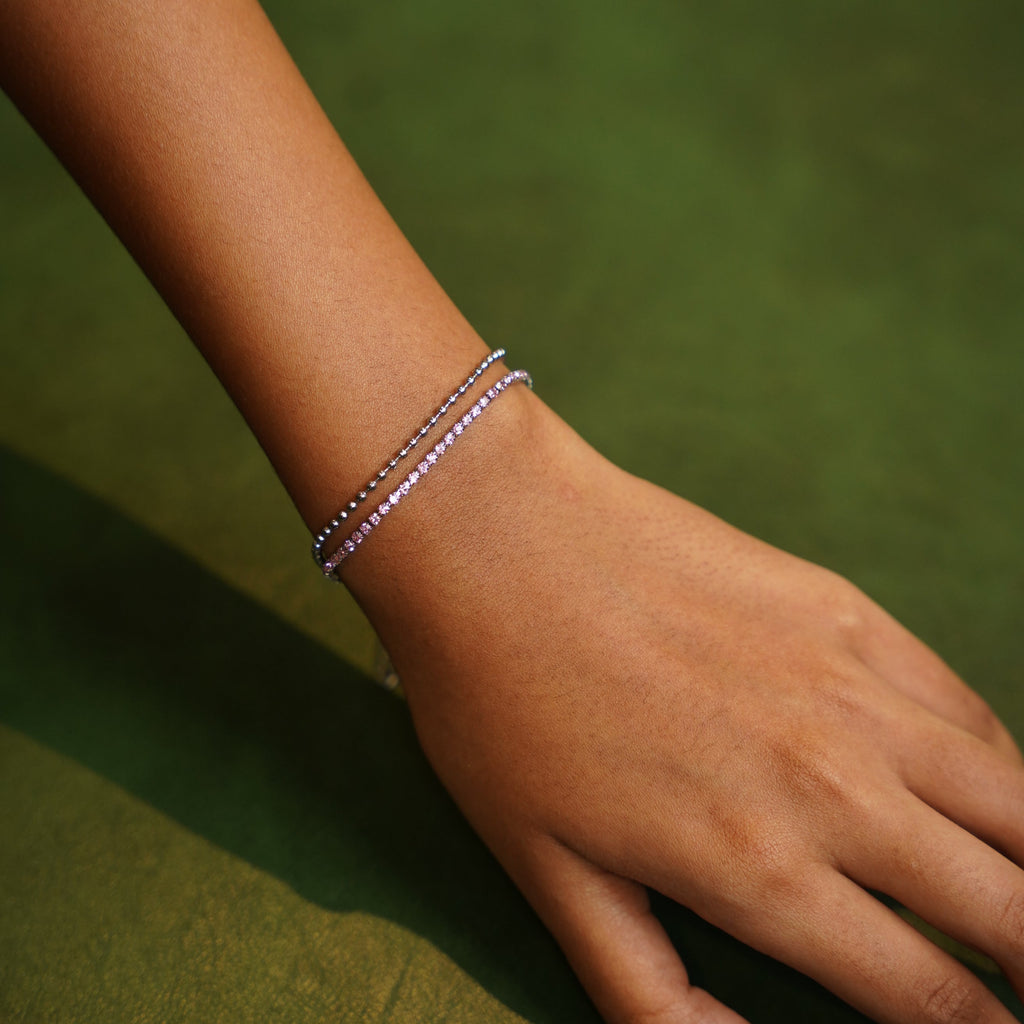 Silver Petal Bracelet