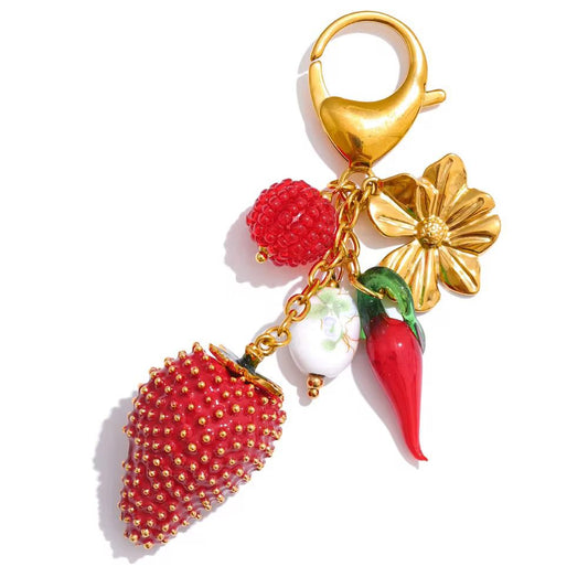 Rose Berry charm
