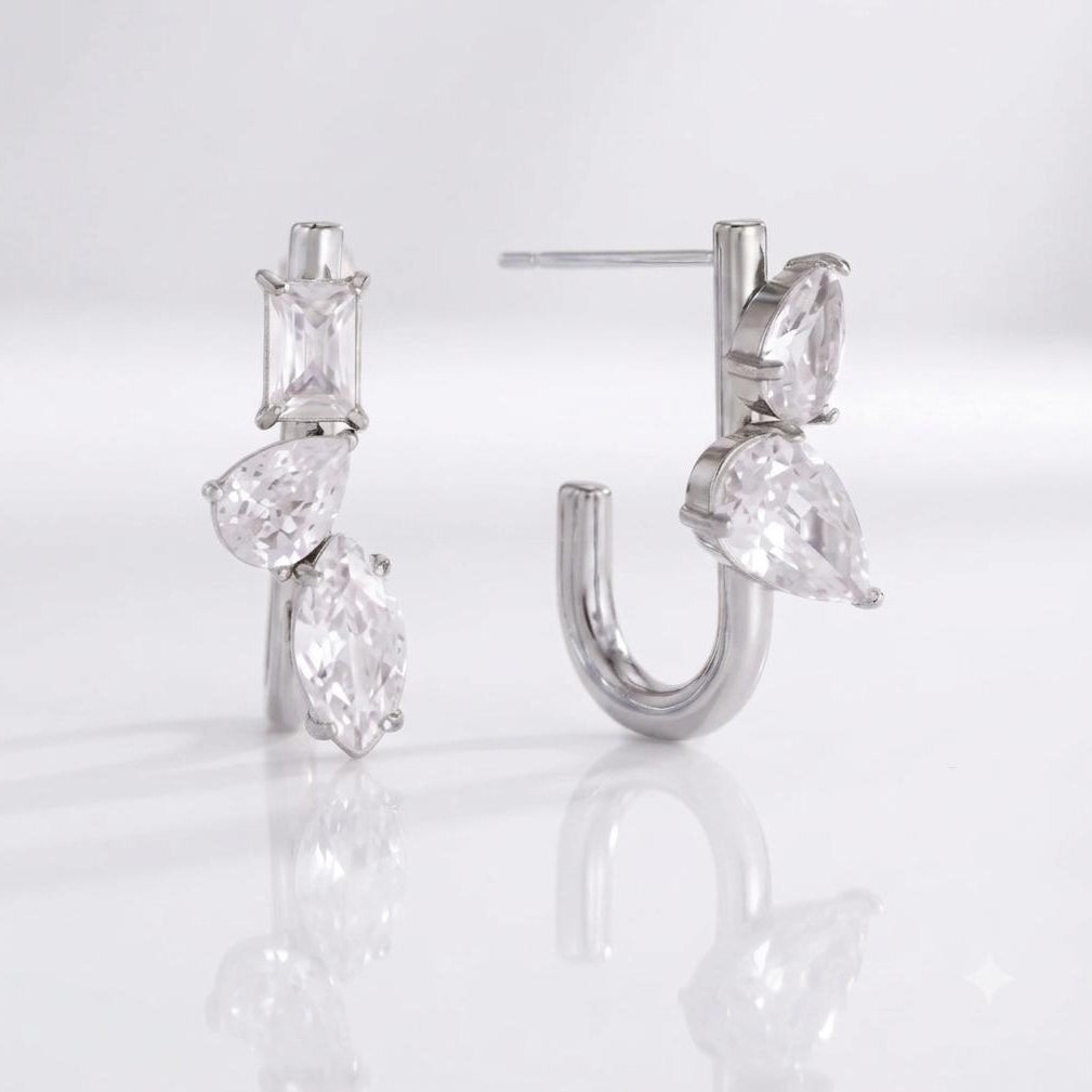 Solenne Earrings (Silver)