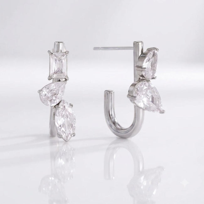 Solenne Earrings (Silver)
