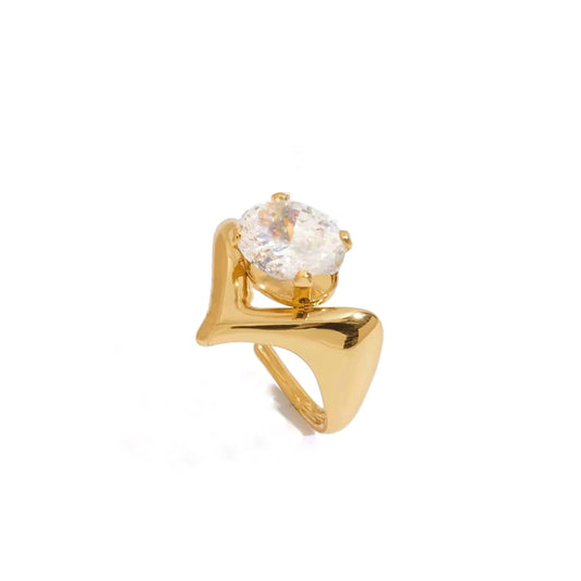 Sculpted Shine Ring