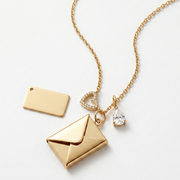 Personalised letter charm necklace for mom – A Letter to Ma engraved gold keepsake gift India