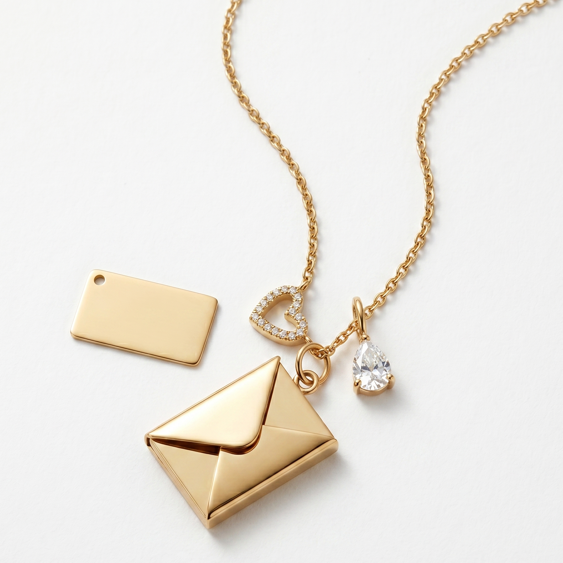 Personalised letter charm necklace for mom – A Letter to Ma engraved gold keepsake gift India