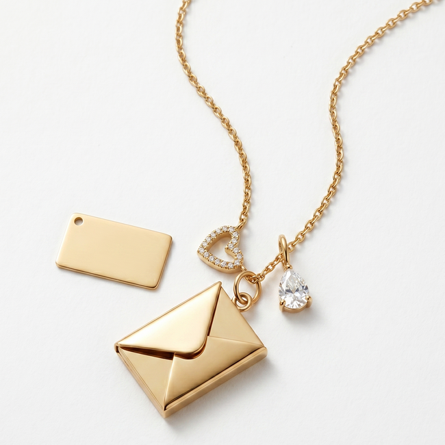 Personalised letter charm necklace for mom – A Letter to Ma engraved gold keepsake gift India