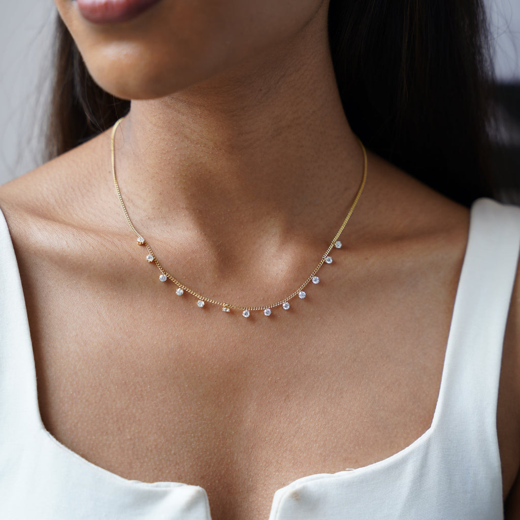 Amara gold layered necklace for women – timeless anti-tarnish chain necklace India