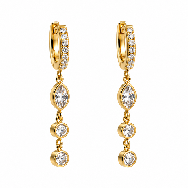 Glimmer Drop Earrings